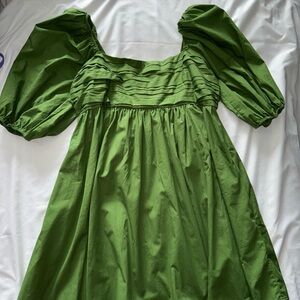 Abercrombie & Fitch Green Midi Dress
